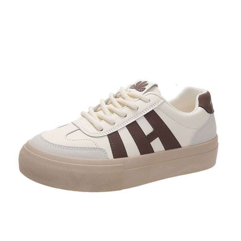 Dexun Niche Design Thick-Soled White Sneakers for Women 2025 Summer Autumn New Height-Increasing Board Sports Casual Shoes