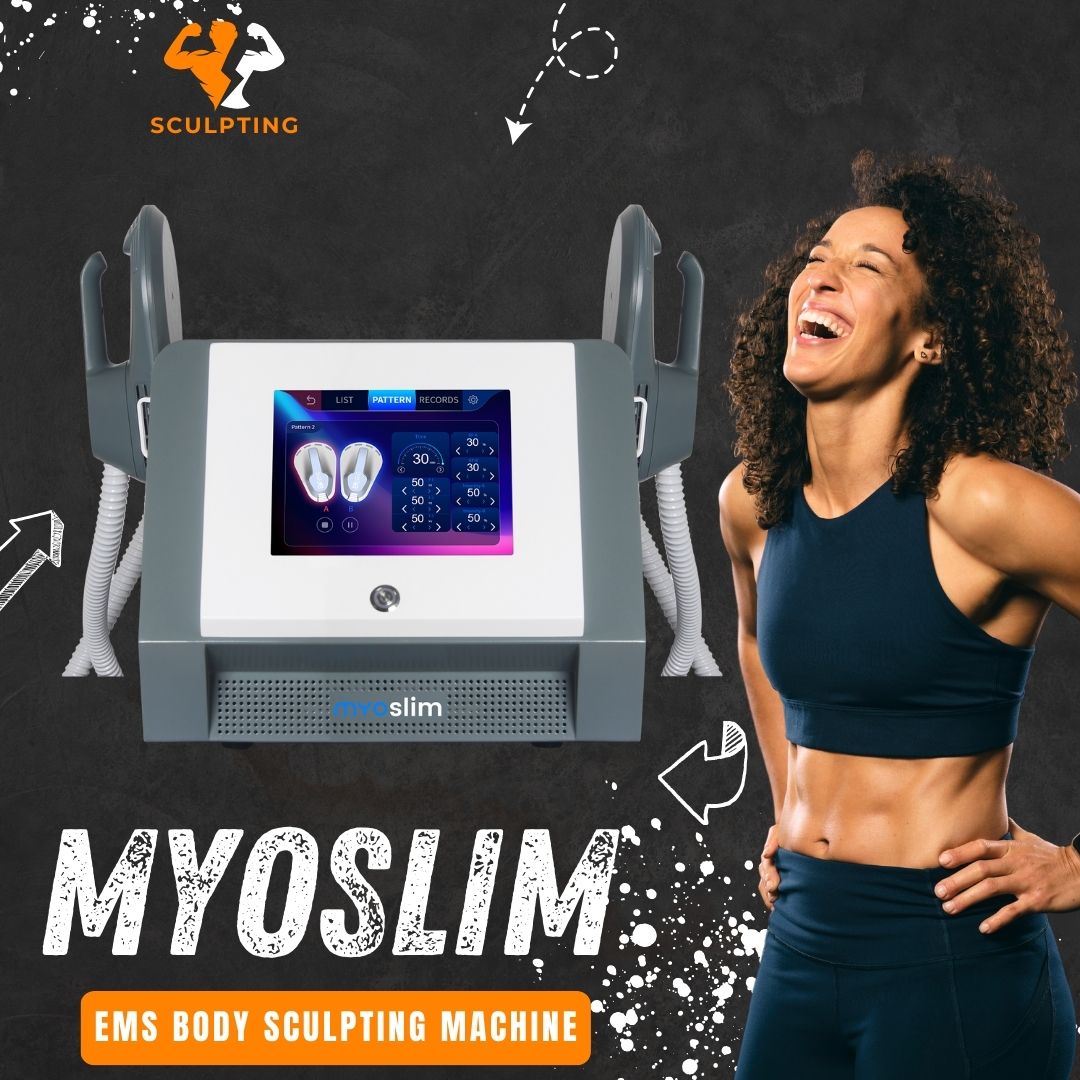Body Sculpting Machine EMS Myoslim Portable Non-Invasive Weight Loss Equipment For Women Fat Burning Reduce Belly Fat Muscle Building Tone Buttocks