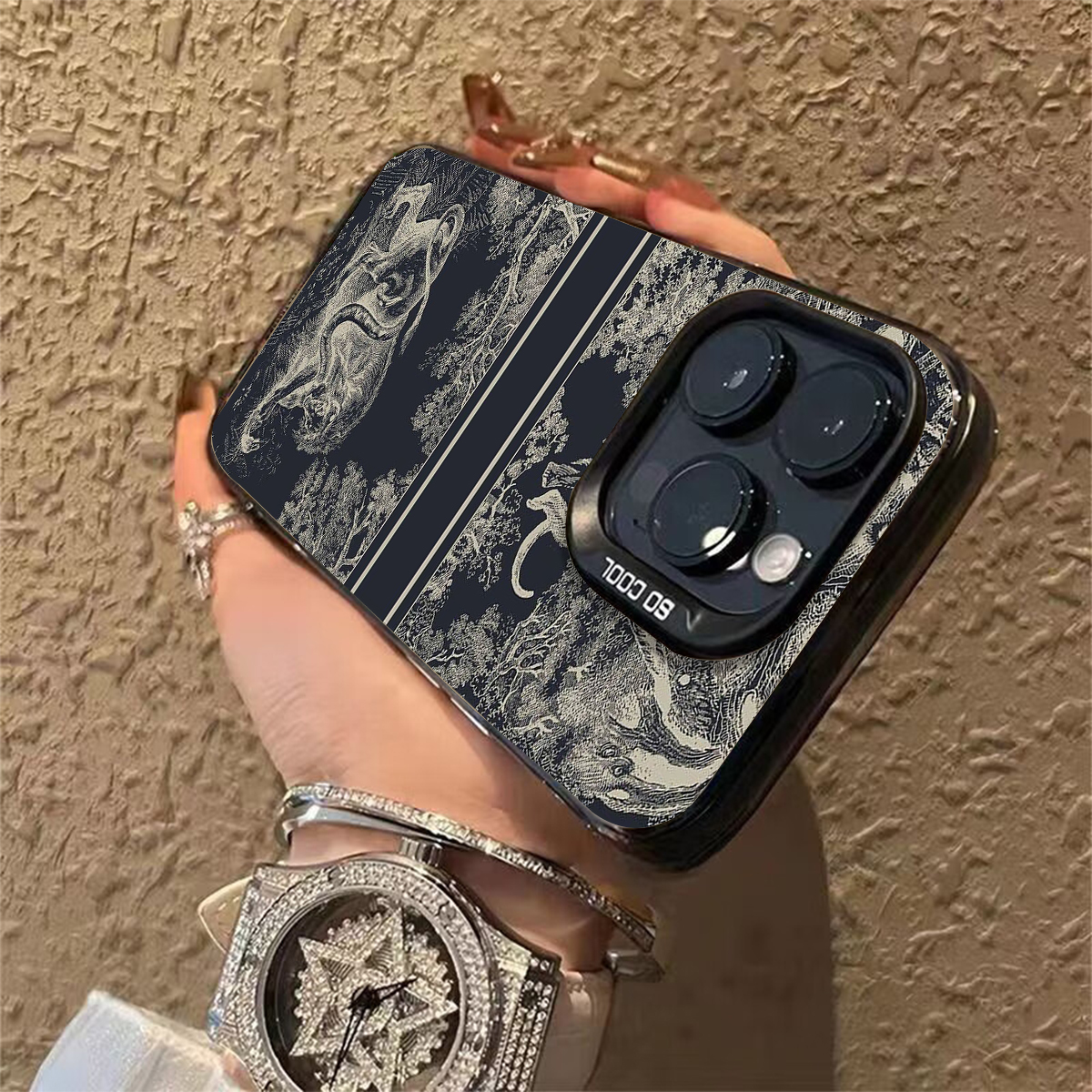 Tiger Jungle Scene Leather Wallet Flip Phone Case for iPhone 16/16 Pro/16 Plus/16 Pro Max 15/14/13/12/11/X/XS/XR/XS Max, Festival Essential