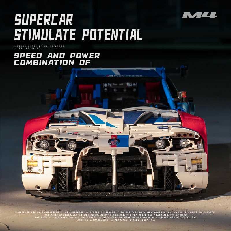 4555PCS Technical M4 Powerful Sport Car Building Blocks High Tech Supercar MOC Construction Bricks Toys Gift For Adult Friend Z250821