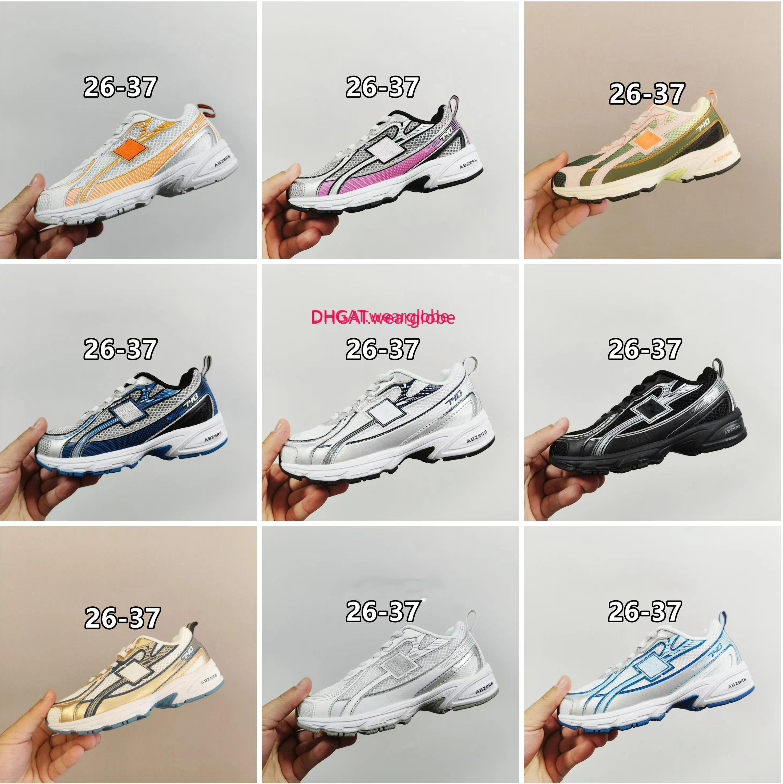 2025 New Models 740 Designer kids Shoes children Outdoor Casual Walk Sports 740 Running Breathable Mesh Trainers Unisex Zapatos Leisure Green Black White Sneakers