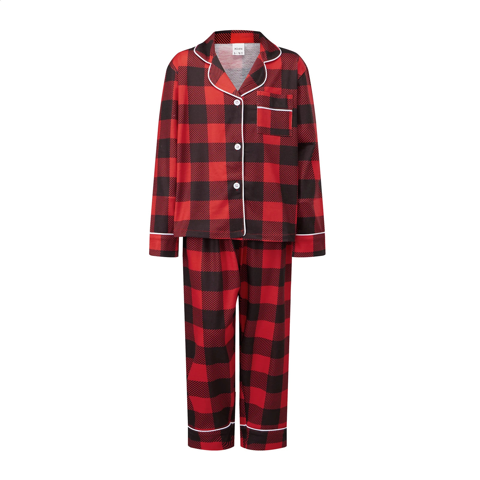 Family Matching Clothes Christmas Pajamas Mother Kids Plaid Pyjamas Set Look Sleepwear Mother And Daughter Father Son Outfits 250902