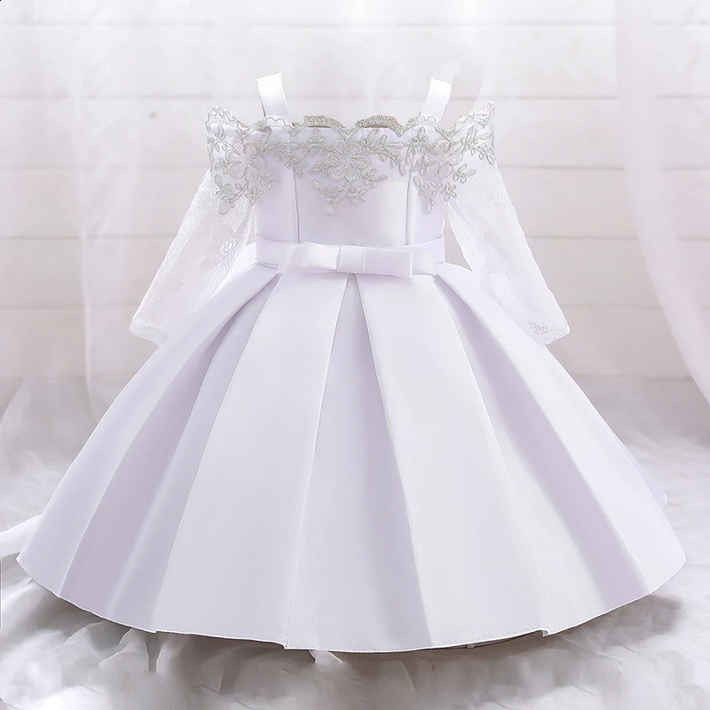 Baby Girls Christmas Dress born Baptism Princess Party Dresses Lace Sleeve Toddler Girl Clothes 1 Years Birthday Wedding Gown 250820
