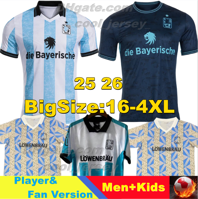 XXXL 4XL 25 26 TSV 1860 MunchenS Soccer Jerseys Retro1992 96 NIEDERLECHNER HAUGEN STEINKOTTER CHRISTIANSEN 2025 2026 WOLFRAM JACOBSEN VERLAAT football Men shirt