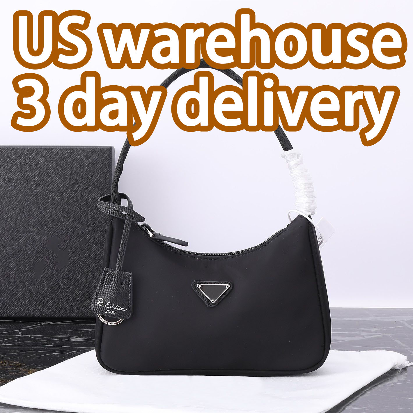 Designer bag classic handbag luxurious and fashionable women's crossbody bag high-quality sewn letter nylon shoulder bag three in one matching women's wallet 01