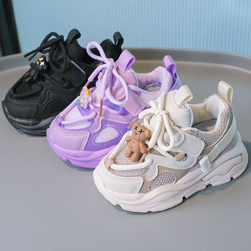 for Boys Girls Sports New 2025 Cartoon Bear Children Walkfashion Leisure Soft Kids Sneakers Non-slip Cute Baby Shoes Sizes 21 - 30 dh1922389