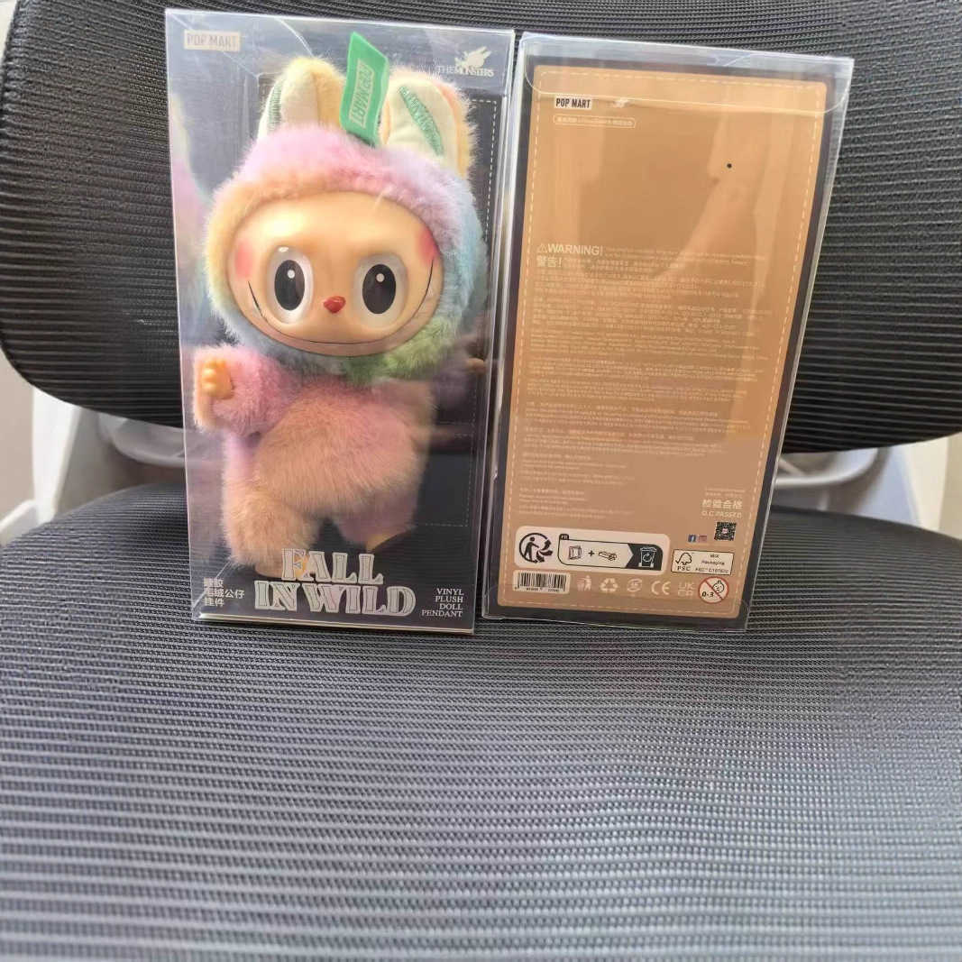 Ugly Cute Labubu 4th/6th Generation Macaron Color Tie-Dye Vinyl Face Blind Box Plush Toy Pendant L250821