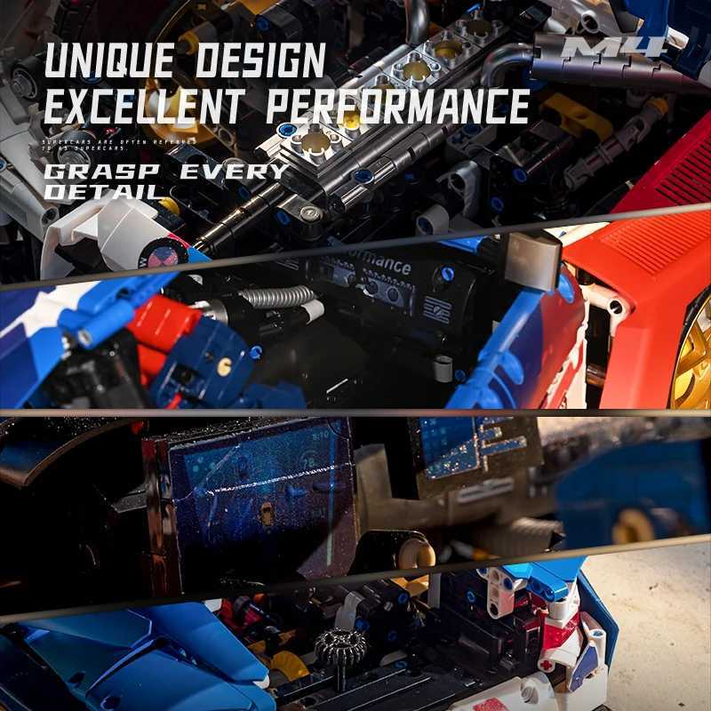 4555PCS Technical M4 Powerful Sport Car Building Blocks High Tech Supercar MOC Construction Bricks Toys Gift For Adult Friend Z250821