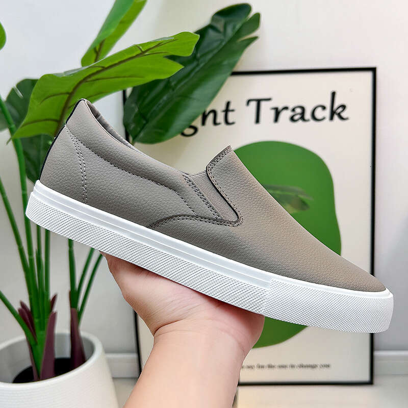 Slip-On White Sneakers Men and Women, Youth Free shipping Unisex Soft Sole Casual Lazy Shoes, Couple Style Dance Shoes for Women