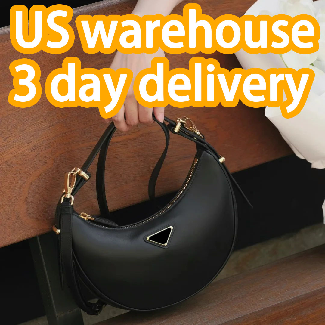 Designer bag shoulder bag fashionable luxury calf leather nylon material armpit bag moon bag handbag crossbody bag versatile wallet multiple series optional bag
