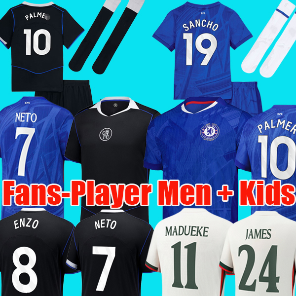 chelses jersey chelseaa chelseaa25 26 DELAP 25 26 PALMER Jackson soccer jersey Disasi Fernandez Mudryk JAMES football shirt men kids sets 2025 Pre match popjersey