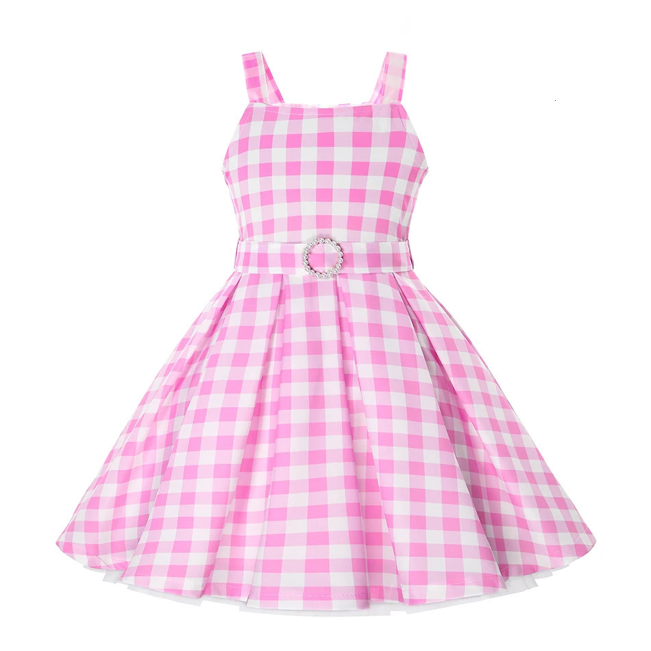 Girl Cosplay Wicked Glinda Costume Girls Sequins Pink Wedding Princess Evening Dress Halloween Witch Birthday Party Frocks 250902