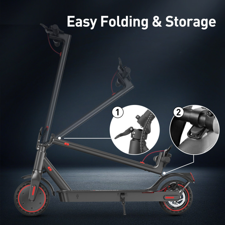 iScooter i9 Electric Scooter 350W Motor, 30km/h Max Speed, 8.5" Honeycomb Tires, 7.5Ah Battery, APP Bluetooth, E-ABS+Disc Brake, LED Display, IP5