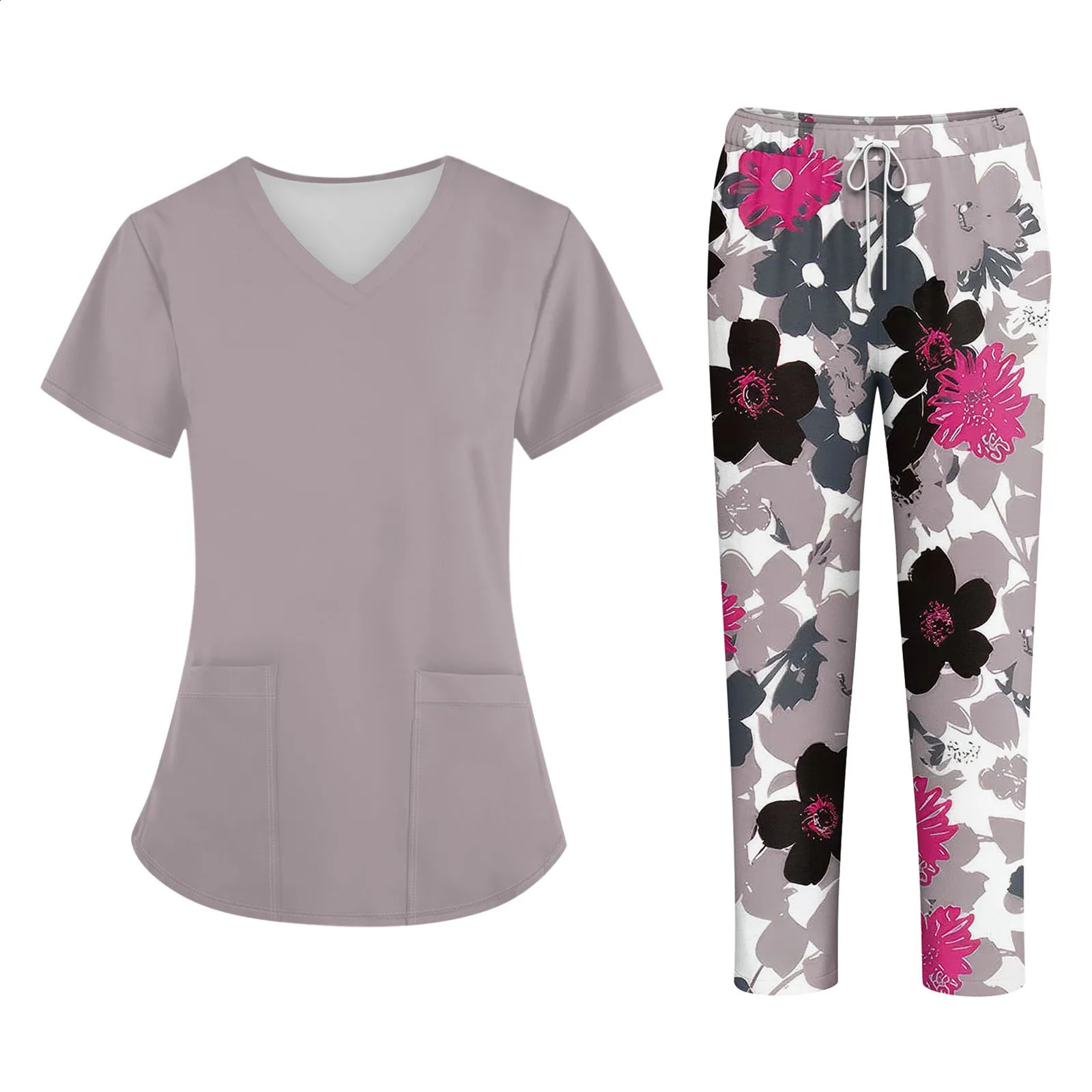 Unisex Uniforms Men Women Clothes Beauty Costume Nurse Scrubs Sets Doctor Dentist Workwear Clinical Tops Pants 250821