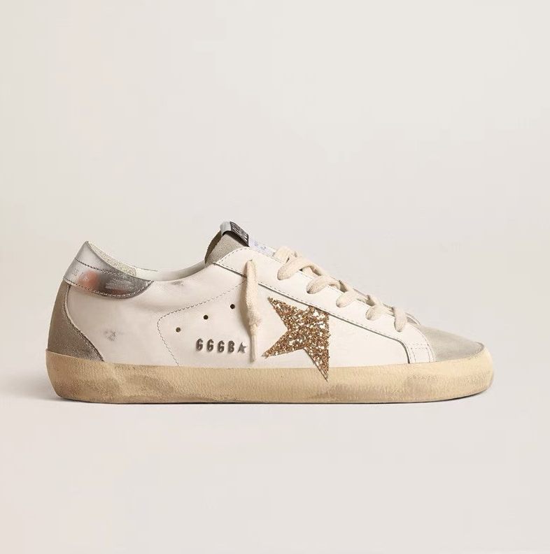 Luxury Designer Retro Star Shoes High quality women's shoes Fashion classic leather heightening shoes