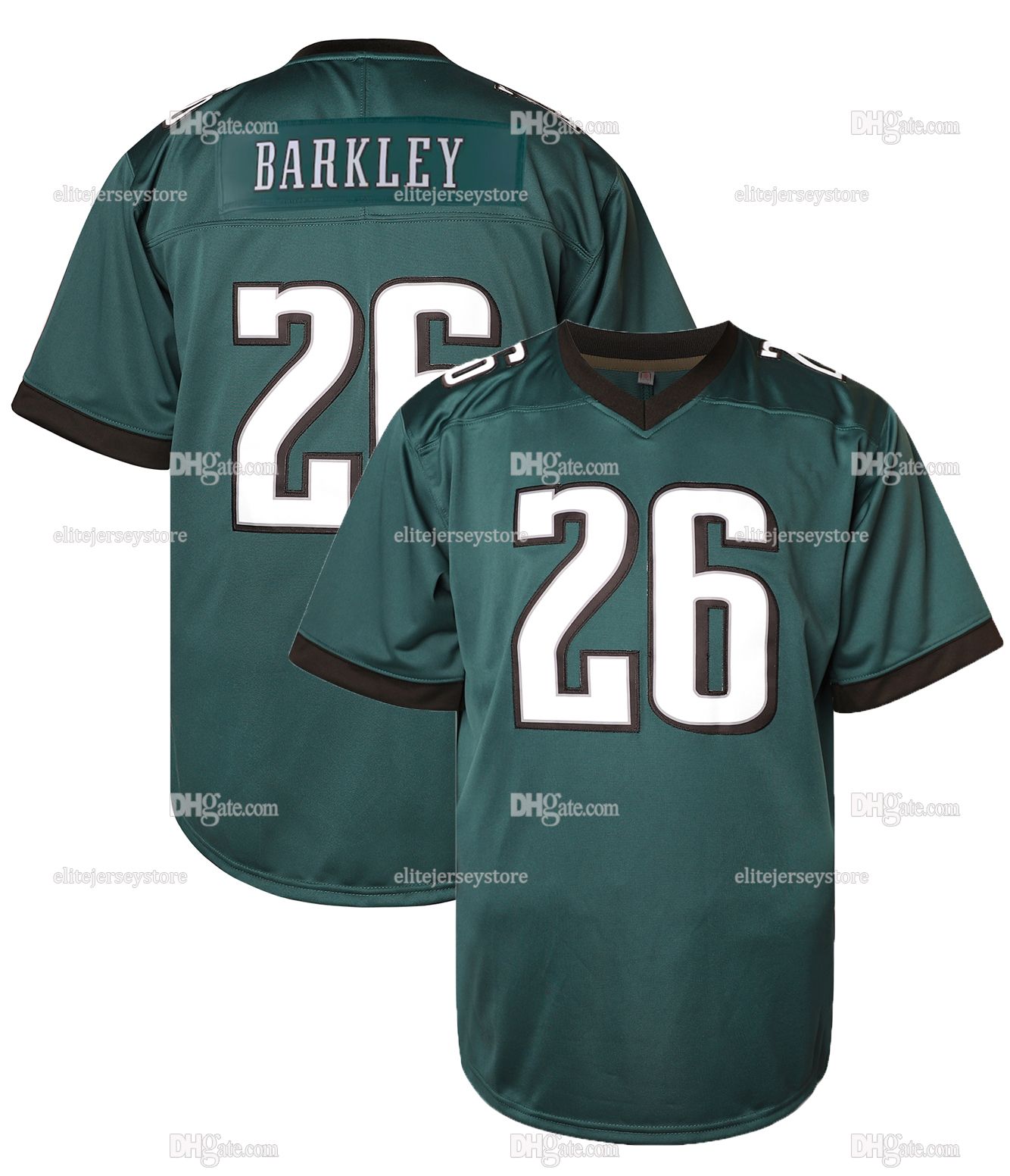 Personalized Custom Football Jersey Saquon Barkley Cooper DeJean Jalen Hurts Kenny Pickett Jason Kelce Brown Miles Sanders DeVonta Smith Haason Reddick Swift