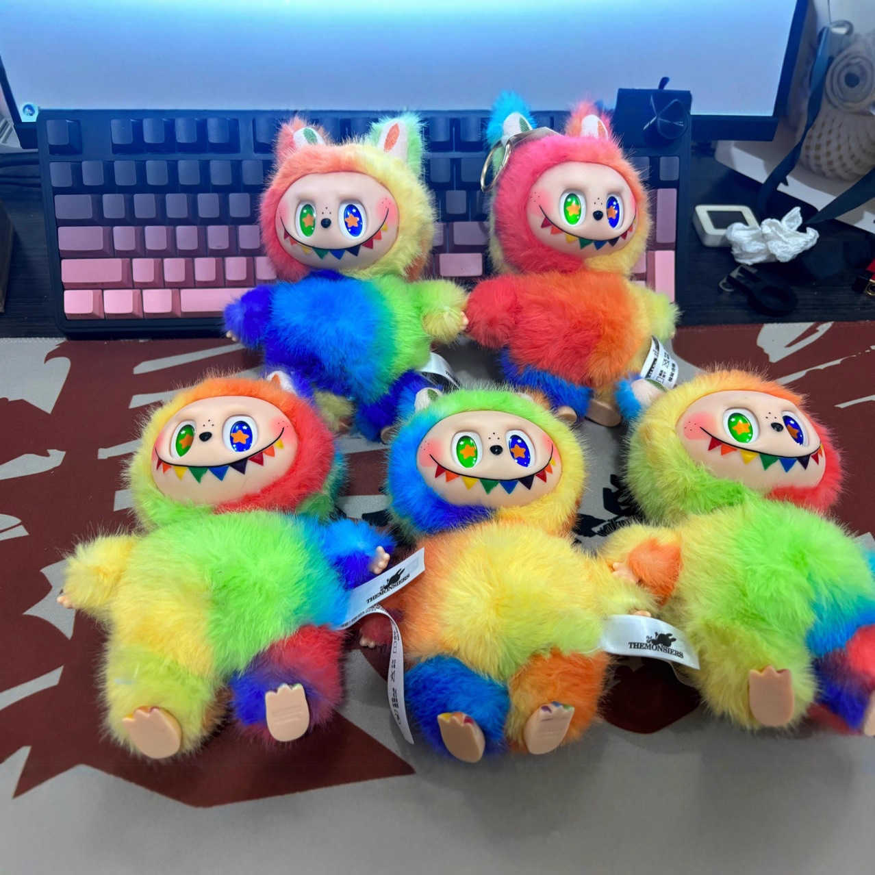 Labubu 6.0 Labubu Sixth Generation Vinyl Face Pendant Heartbeat Macaron Doll Blind Box Custom Doll L250821