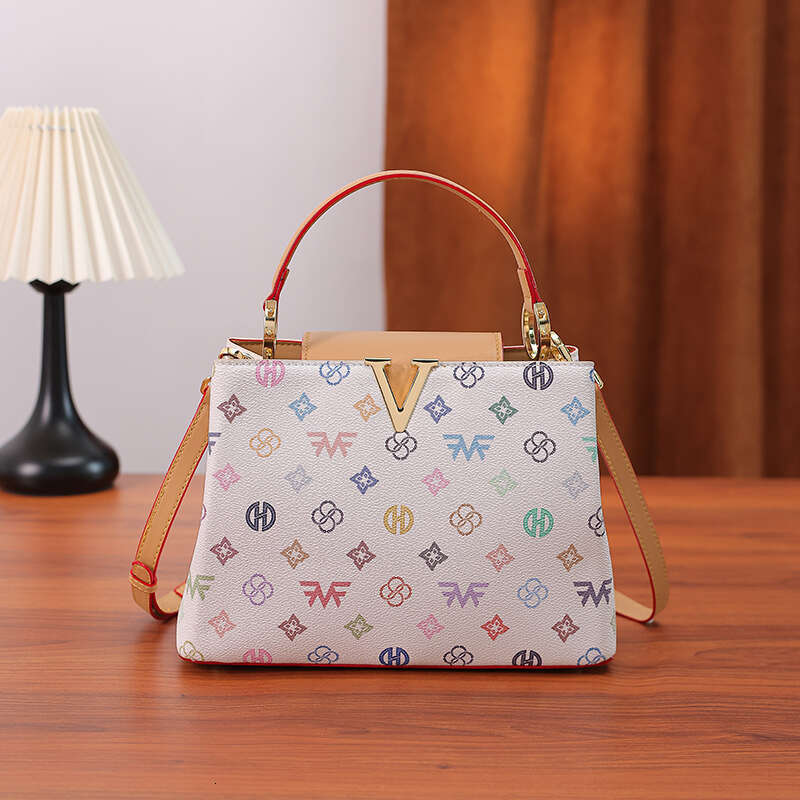 MKF Designer Shoulder Bag Tote Women Crossbody Bags Leather Luxury Handbag Large-capacity Canvas Letters Woman Wallet Purse gift