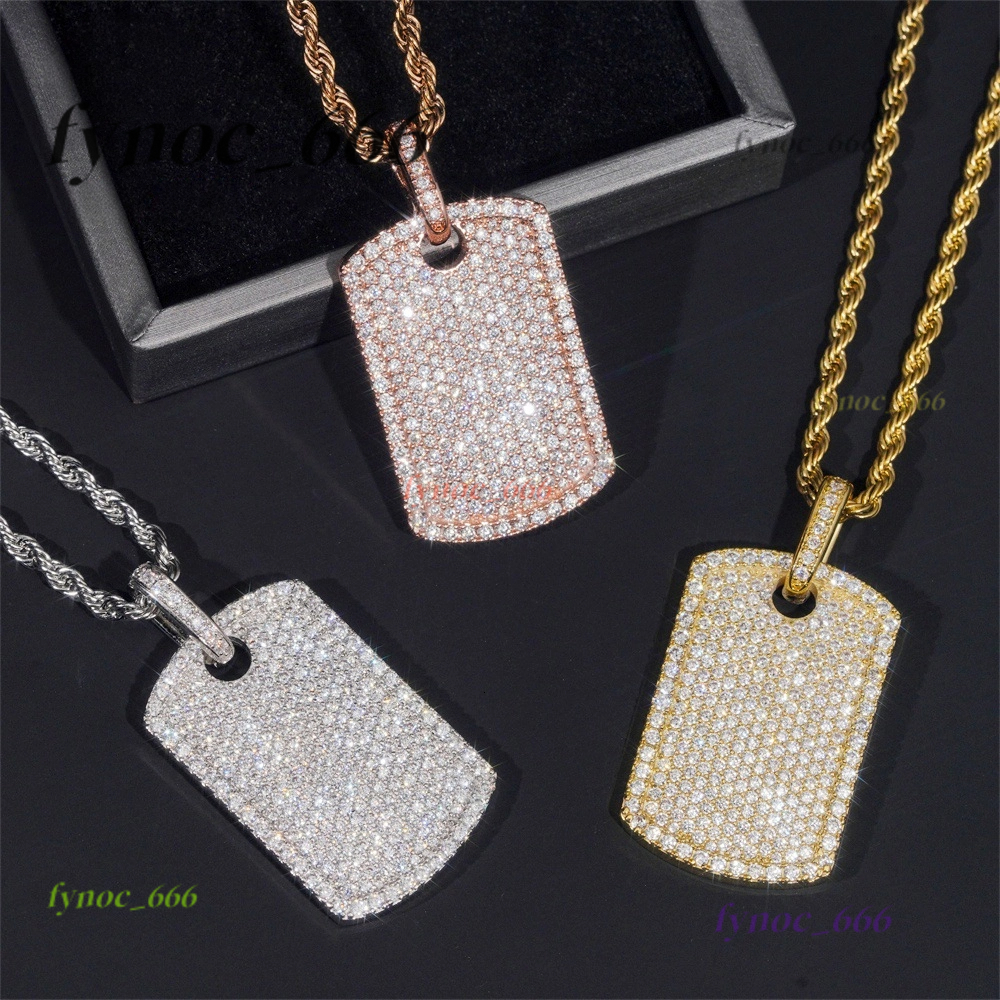 2025 Hot-selling Hip Hop Personalized 925 Silver Vvs Moissanite Trendy Pendant
