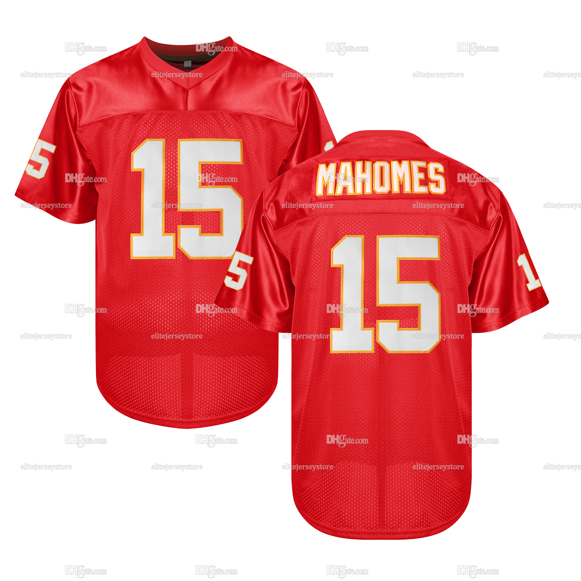 Personalized Custom 2025 Football Jersey Patrick Mahomes Travis Kelce Chris Jones Isiah Pacheco Nick Bolton Creed Humphrey Derrick Thomas Embroidered