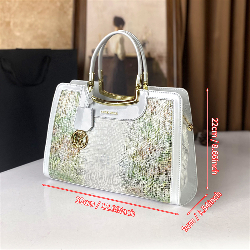 LORDLY KNACK designer bag light luxury genuine leather casual lady bag high-quality vintage large capacity handbag for woman