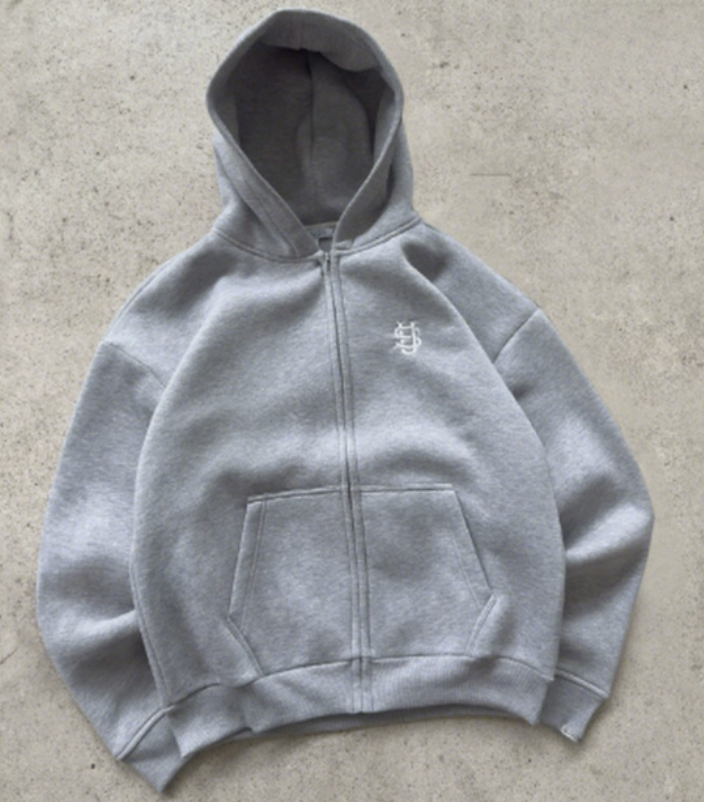 Men's Sportswear Set With Embroidered Zipper SUVENE Elastic Tie Rope Solid Color Casual High Street Hip-hop Rap Street Y2k Men's And Women&#