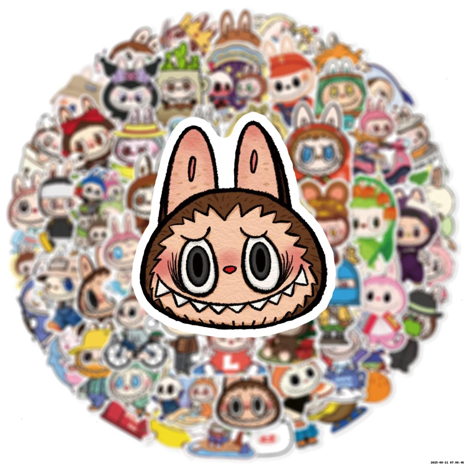 Adorable Labubu Monsters: Bulk 50-Pack DIY Stickers Ideal for Personalization-870x