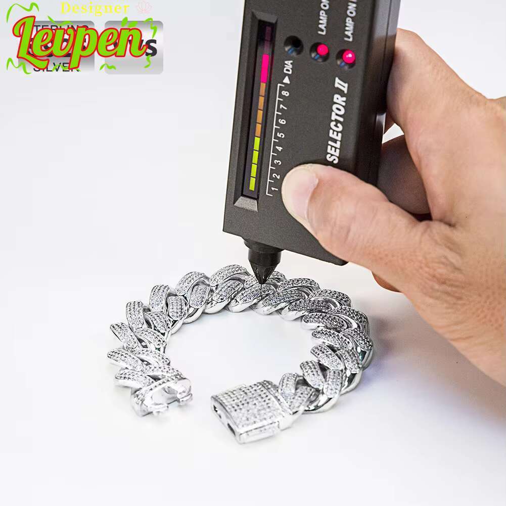 White 6mm 8mm 10mm 12mm Gold 925 Sterling Silver VVS Moissanite Diamond Cuban Link Chain Men Women GRA Jewelry Bracelet Necklace OACOCA