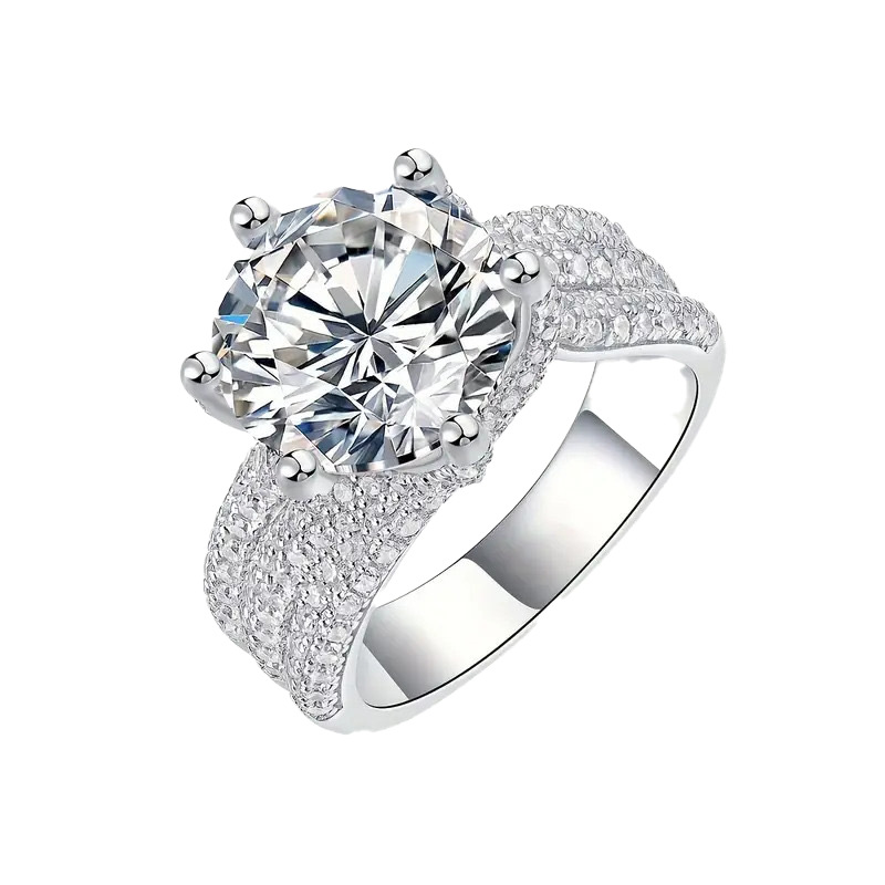ring designer ring for women designer ring moissanite ring 5ct diamond ring wedding ring engagement ring 925 sterling silver 01298