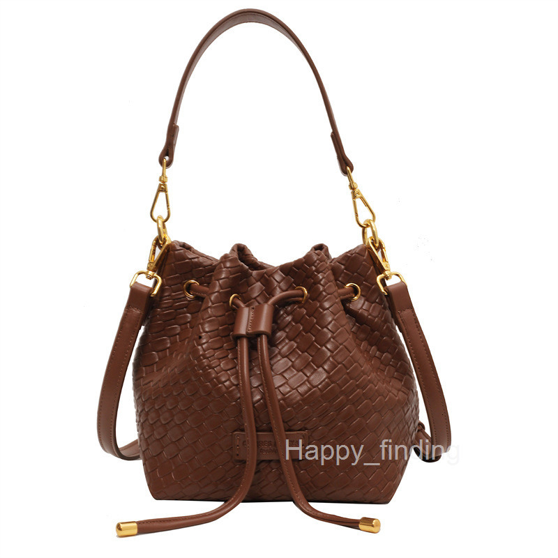 Handheld Large Capacity Bag for Women Trendy Autumn New Fashion Crossbody Bag Korean Style Drawstring Stylish Bucket Bag