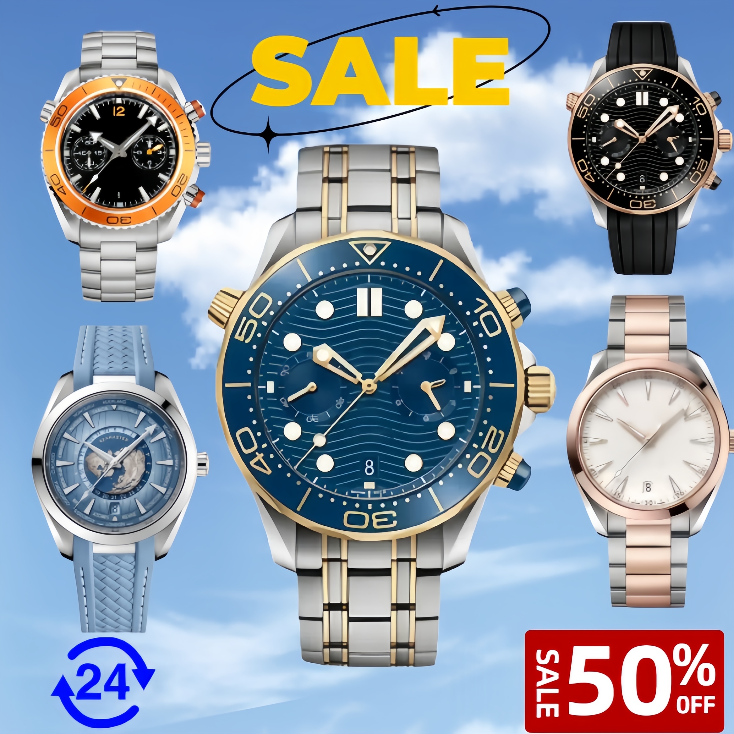 watch mens watch jason007 watches men luxury watch Designer watches 2813 Movement fully automatic mechanical stainless steel wrist sapphire glass box