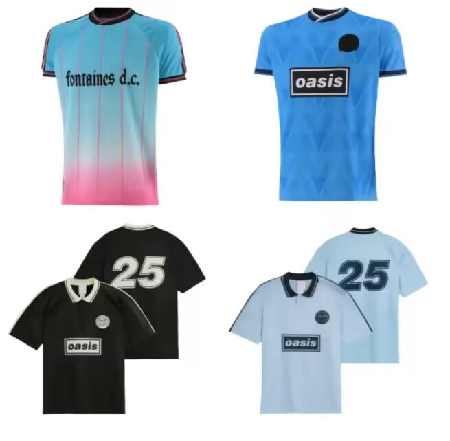 25 26 Oasis Tour Jacquard Jersey soccer maillot de foot football black Oasis Live Bohemians 2025 135th Anniversary Football Shirts Kit top