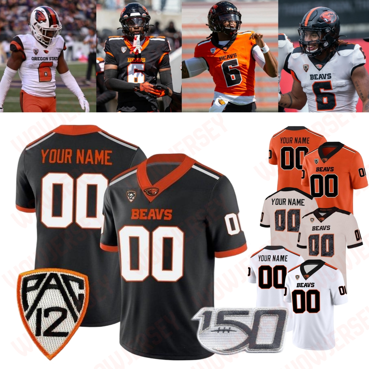 2025 Oregon State Beavers Maalik Murphy Football Jersey Darrius Clemons Trent Walker Taz Reddicks Jacob Strand Tyler Voltin Van Wells Thomas Collins Jacob Schuster