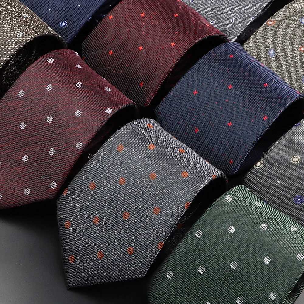 Mens Fashion NeckTie For Man Tie Luxury Striped Dot Flower Office Business Neck Tie Suit Cravat Wedding Party Necktie Men Gifts H250820