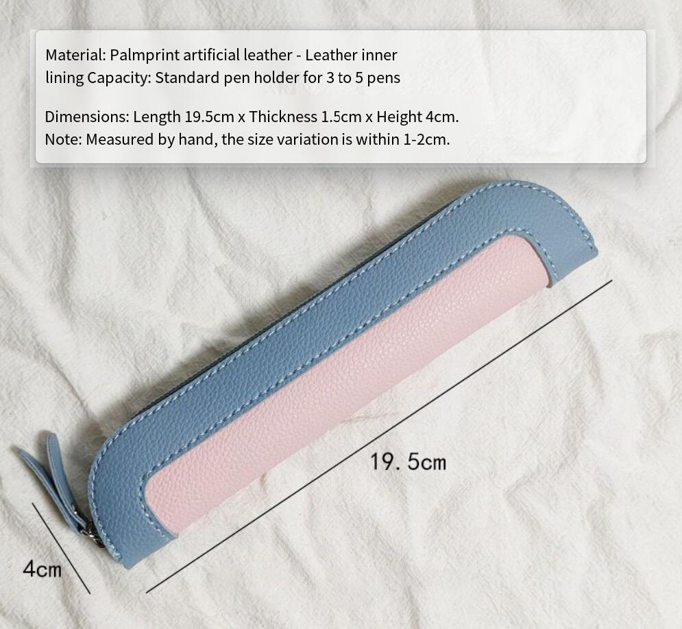 PU Leather Fashion Mini Pen Pouch Business Office Portable Pen Bag Luxury Woman Student Cute Wholesale Pencil Case Storage Bag R250821