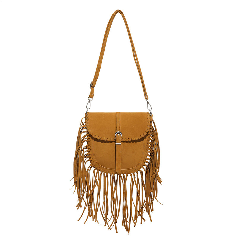 Bohemian bag Bohemian no spirit tassel cross body wallet Retro hippie er womens gypsy edge Bohemian shoulder bag 241008