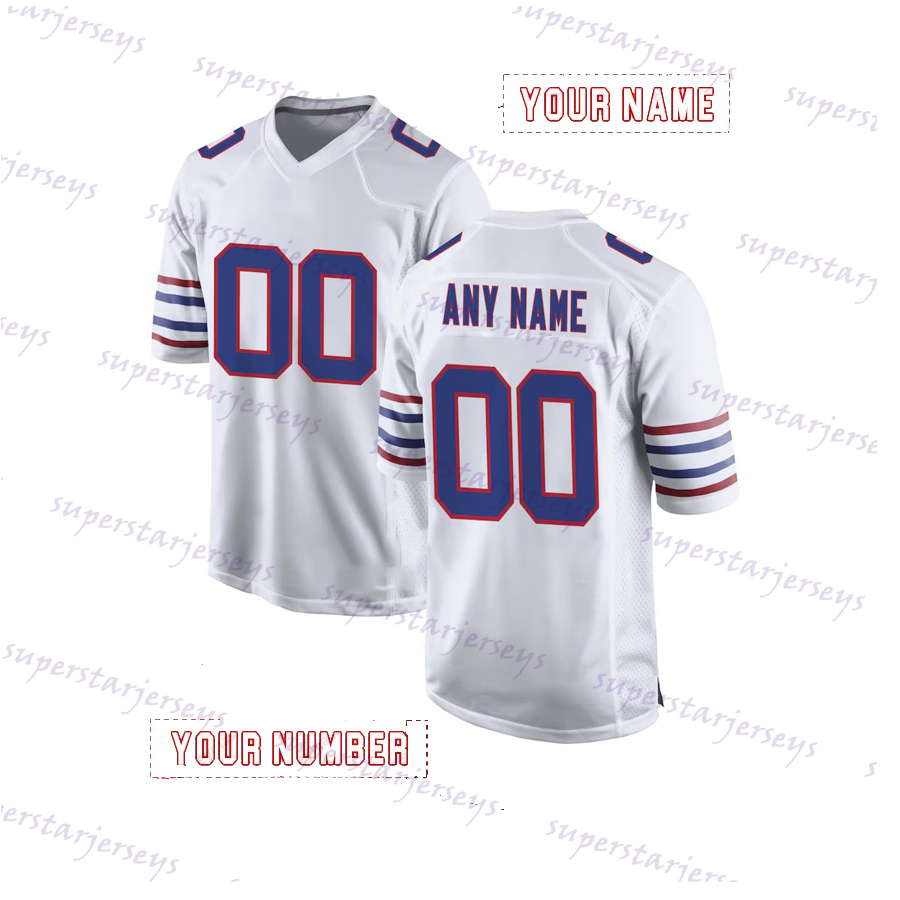 Customize Josh 17 Allen 2025 Rivalries Football Jersey Joey Bosa Gabriel Davis Miller James Cook Terrel Bernard Rasul Douglas Dawson