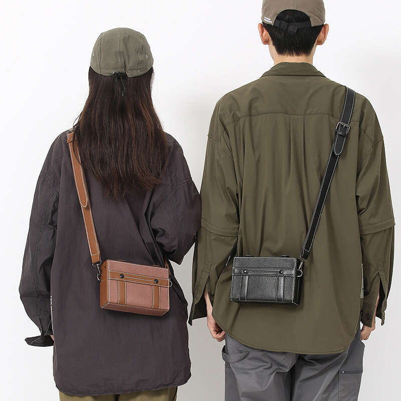 Box Men's New Cool Small Square Fashionable Casual Styling Personalized Trendy Brand Mobile Phone Crossbody Bag