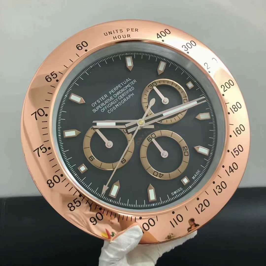 14 inch metal shell water ghost watch wall clock new silent hall room suitable for special use S25821{category}