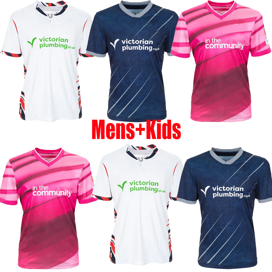 25 26 Bolton WaNdErEres Soccer Jerseys COLLINS SCHON CHARLES MCATEE DEMPSEY MORLEY SCHON SHEEHAN 2025 2026 Bolton football shirt men kids kits set socks