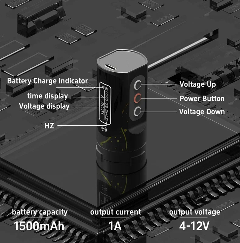 YILONG Fluk MAX Professional Tattoo Machine 2400mah Battery wireless anent Makeup Pen For Body Artists 250821