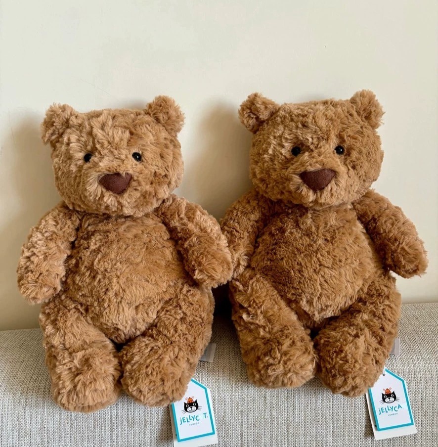 Dolls Jelly 2 cat Plush Children's plush 2 toys Bathrobe Outfit Stuffed Toy Bartholomew Bear 'Bumblebee' Soothing the Doll Gifts