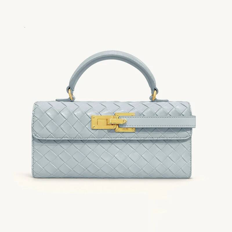 Autumn New Women s Crossbody Bag Commuting Women s Handheld Small Square Bag Autumn New Designer Bag Niche Design Woven Splicing Women s Shoulder Bag