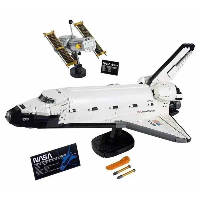 HOT TOY Space Shuttle Discovery Model Building Blocks Bricks Toys Pace Shuttle Birthday Christmas Gift Compatible 10283 L250821
