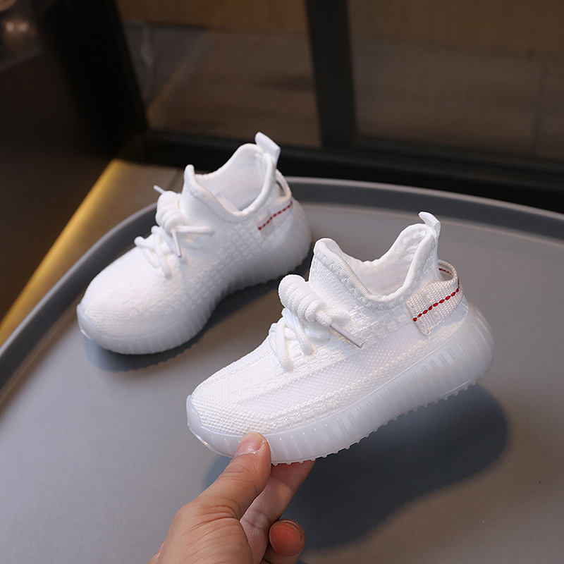 New Spring Baby Toddler Shoes Soft Breathable Knitting Infant Sneaker Light Non-Slip Boy Girl Walkers Shoes Size 21-32