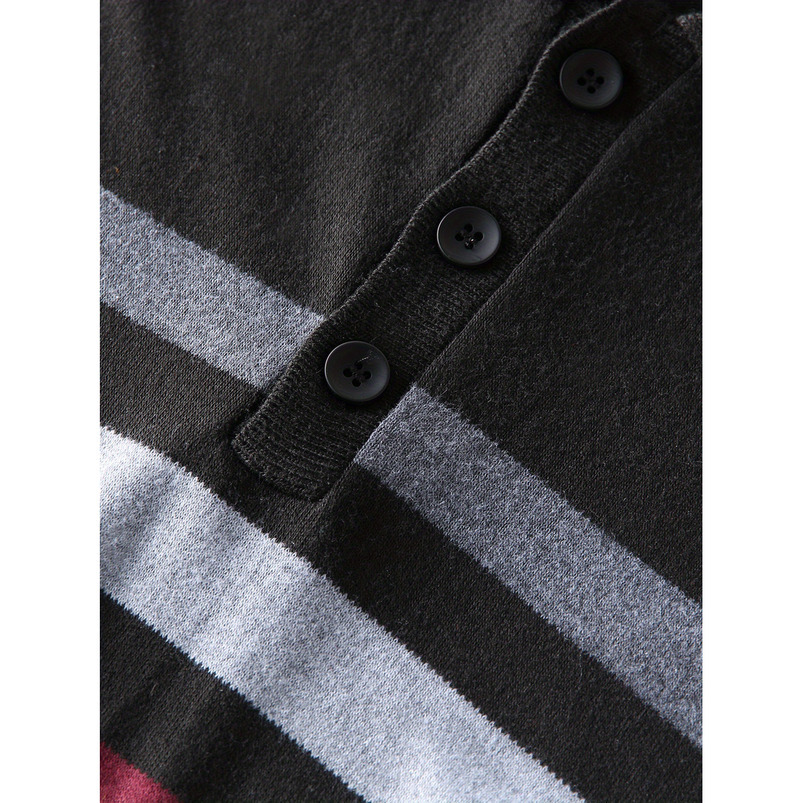 Men's Sports Casual Shirt - Breathable Knitted Short Sleeve Top with Black White Contrast Collar, Suitable for Outdoor Hiking, Fitness, and Daily