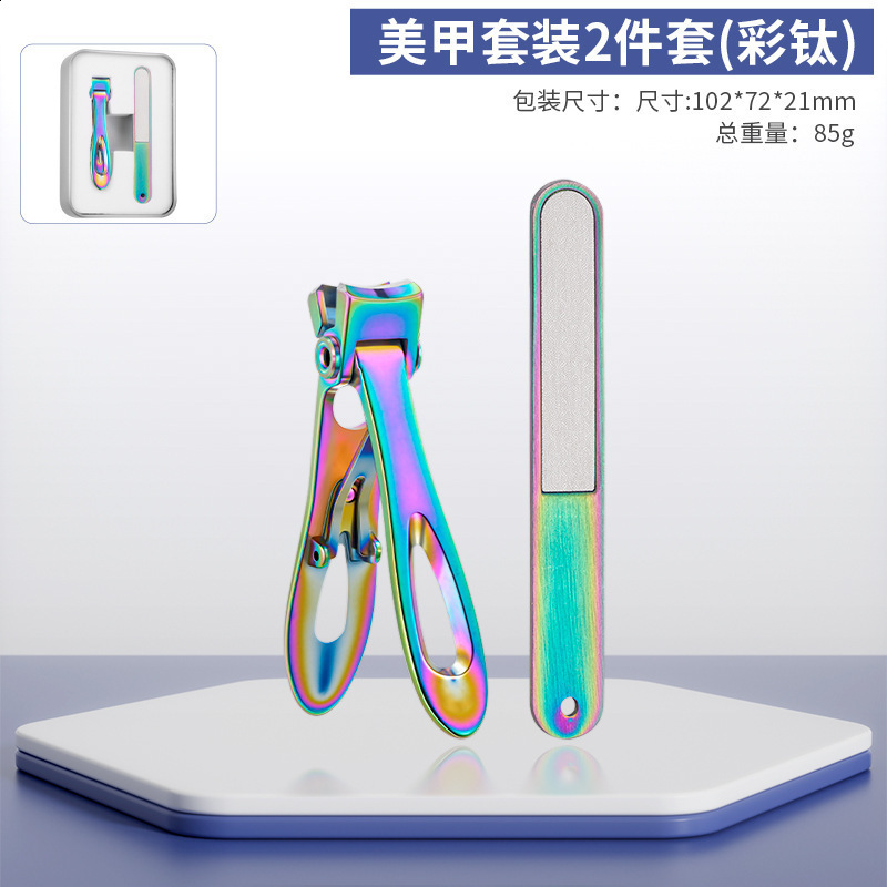 Colorful Nail Art Tool 3-Piece Set Cuticle Nippers Nail Files Thick Nails Nail Art Special 250210