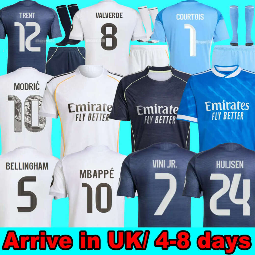 2025 2026 Madridsoccer jerseys 25 Real football shirt CAMAVINGA Mbappe MODRIC VAERDE Fourth camiseta men kids uniforms VINI JR BELLINGHAM Madrids25 26 TRENT 12