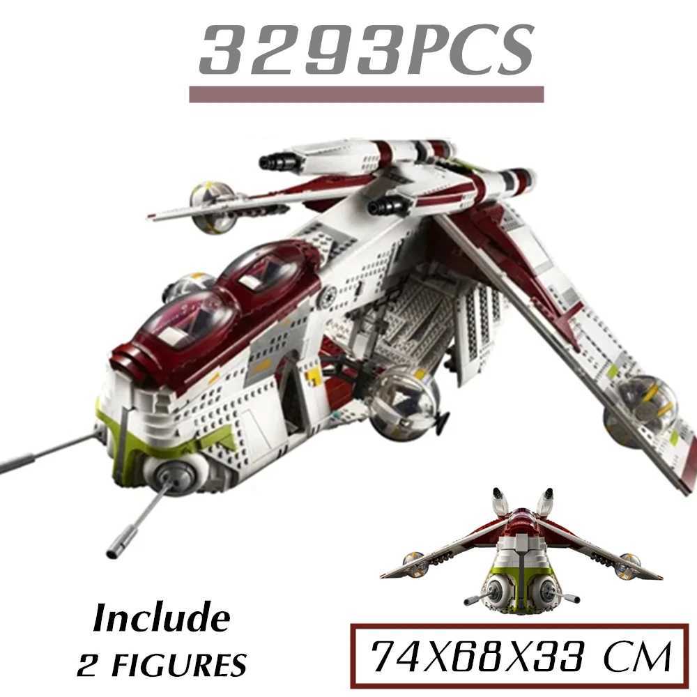 3292PCS Star Plan UCS Building Blocks New Republic Gunship Model Fighter Spaceship Destroyer Bricks MOC Toys For Kids Gifts C251027