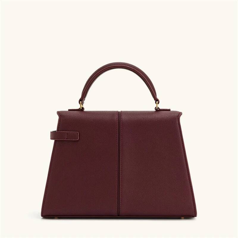 Womens Handbag Elise Designer Fashion 2025 New Burgundy Handbag Large Square Crossbody Bag High-end Womens Bag